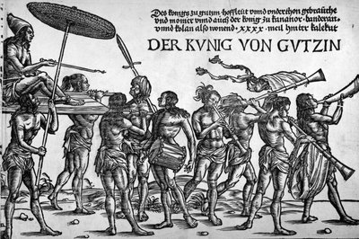Der Kunig von Gutzin, print made by Georg Glockendon, 1511 by Hans Burgkmair